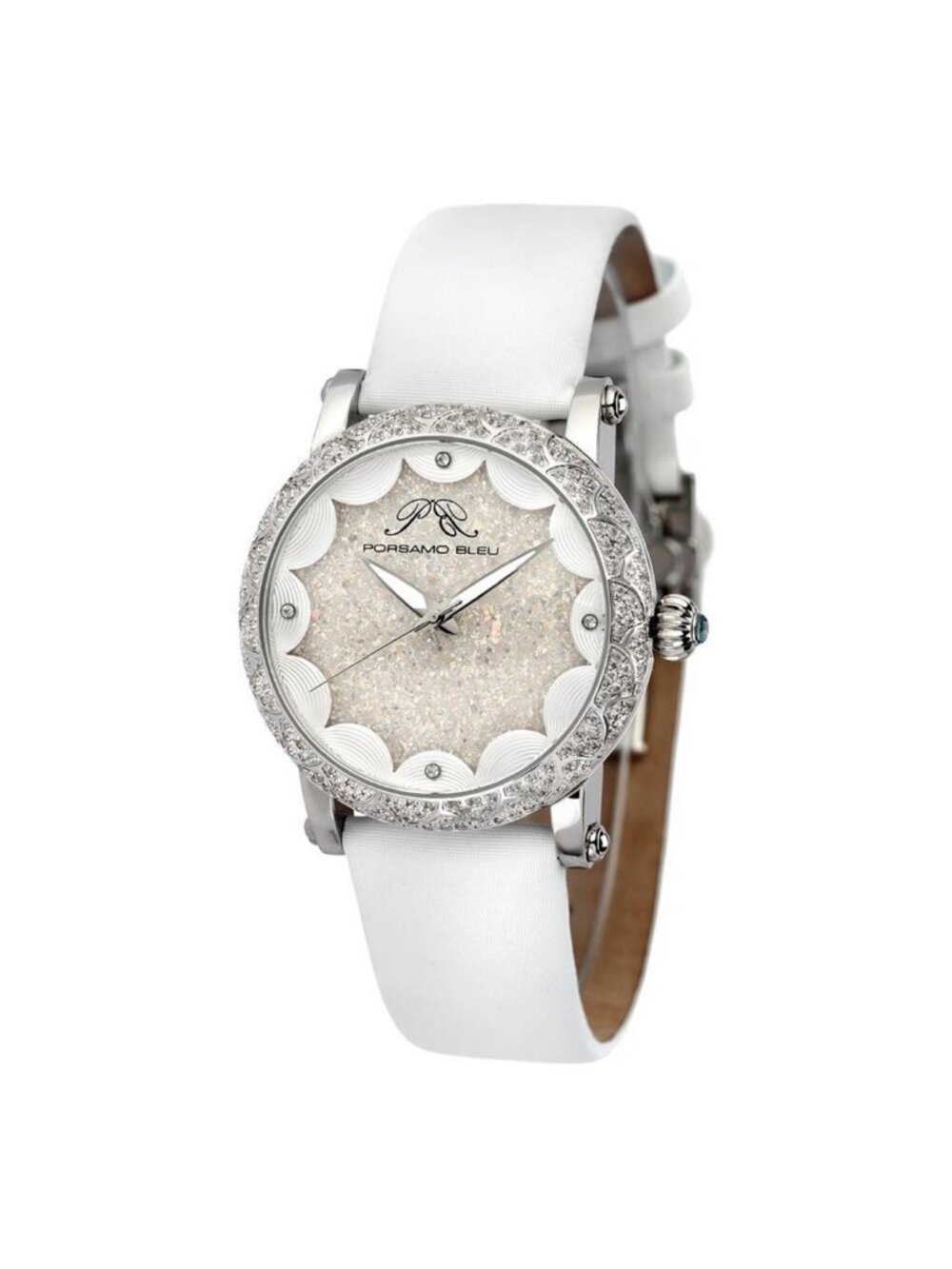 NWT Porsamo Bleu Genevieve Quartz White Dial Ladies Watch